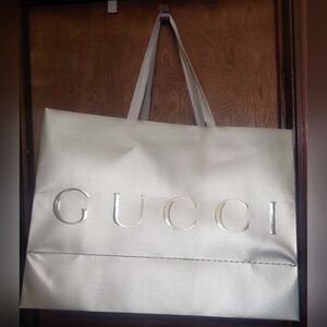 Gucci Silver Large Shopping Tote